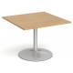 1000mm Square Meeting Table - Trumpet Base 